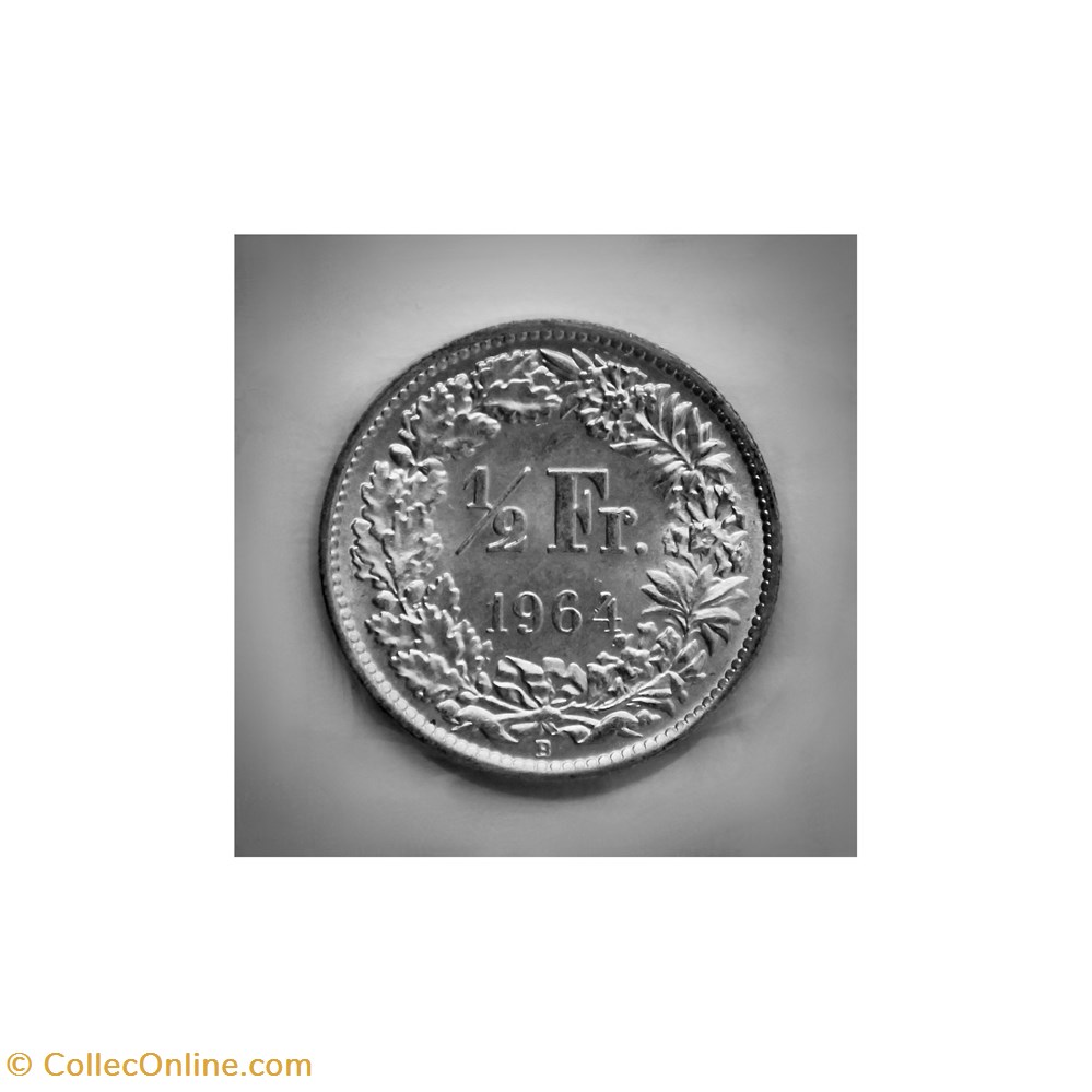 1/2 Franc 1964 B monnaies monde suisse 1 2 franc 1964 b