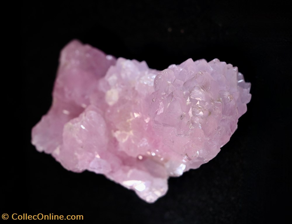 Quartz rose cristallisé(Brésil) 2 mineraux meteorites quartz rose cristallise bresil