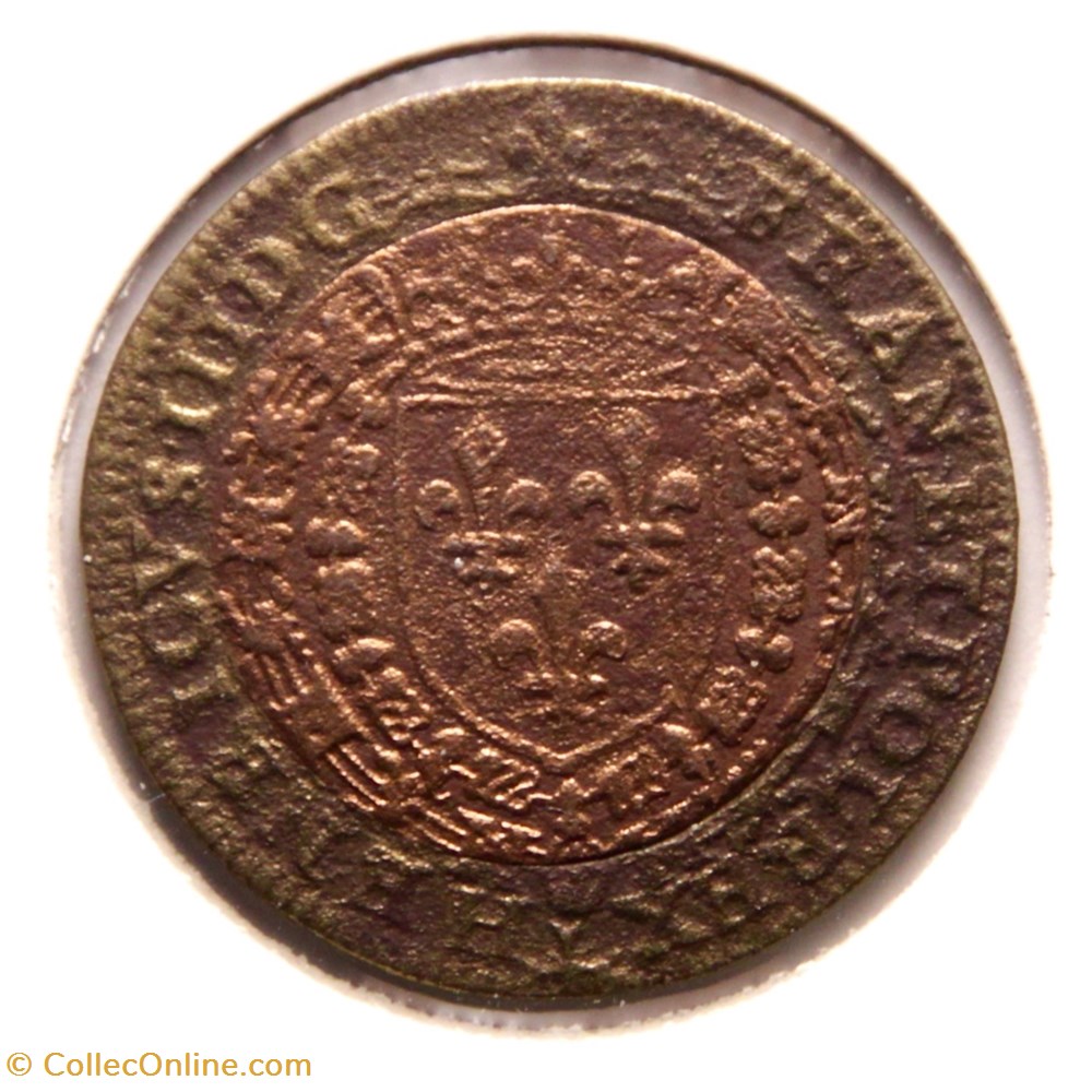 monnaies paranumismatique jetons poids henri iii 1588 bimetallique