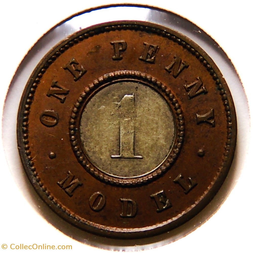 Victoria - 1 Penny, pièce d'essai (n.d.) monnaies monde royaume uni victoria 1 penny piece essai n d