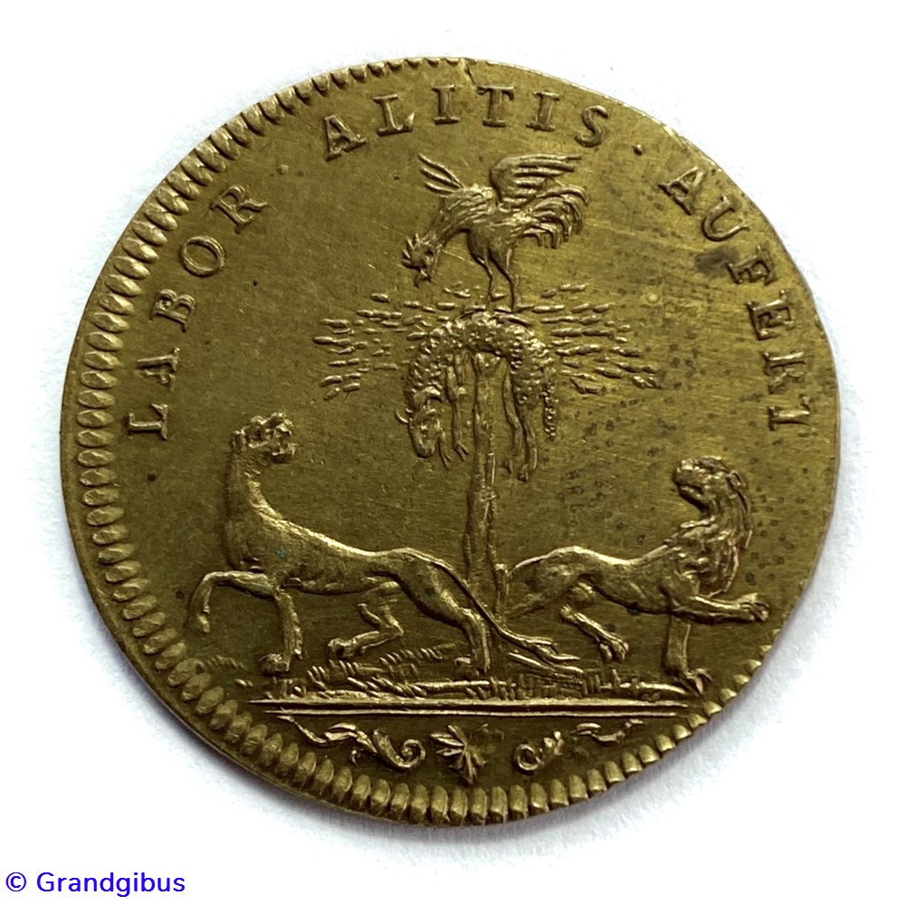 monnaies paranumismatique jetons poids louis xv guerre de devolution n d laiton