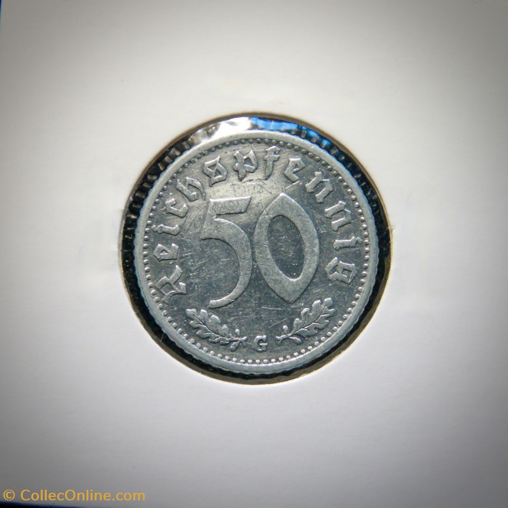 50 Reichspfennig 1935 monnaies monde allemagne 50 reichspfennig 1935