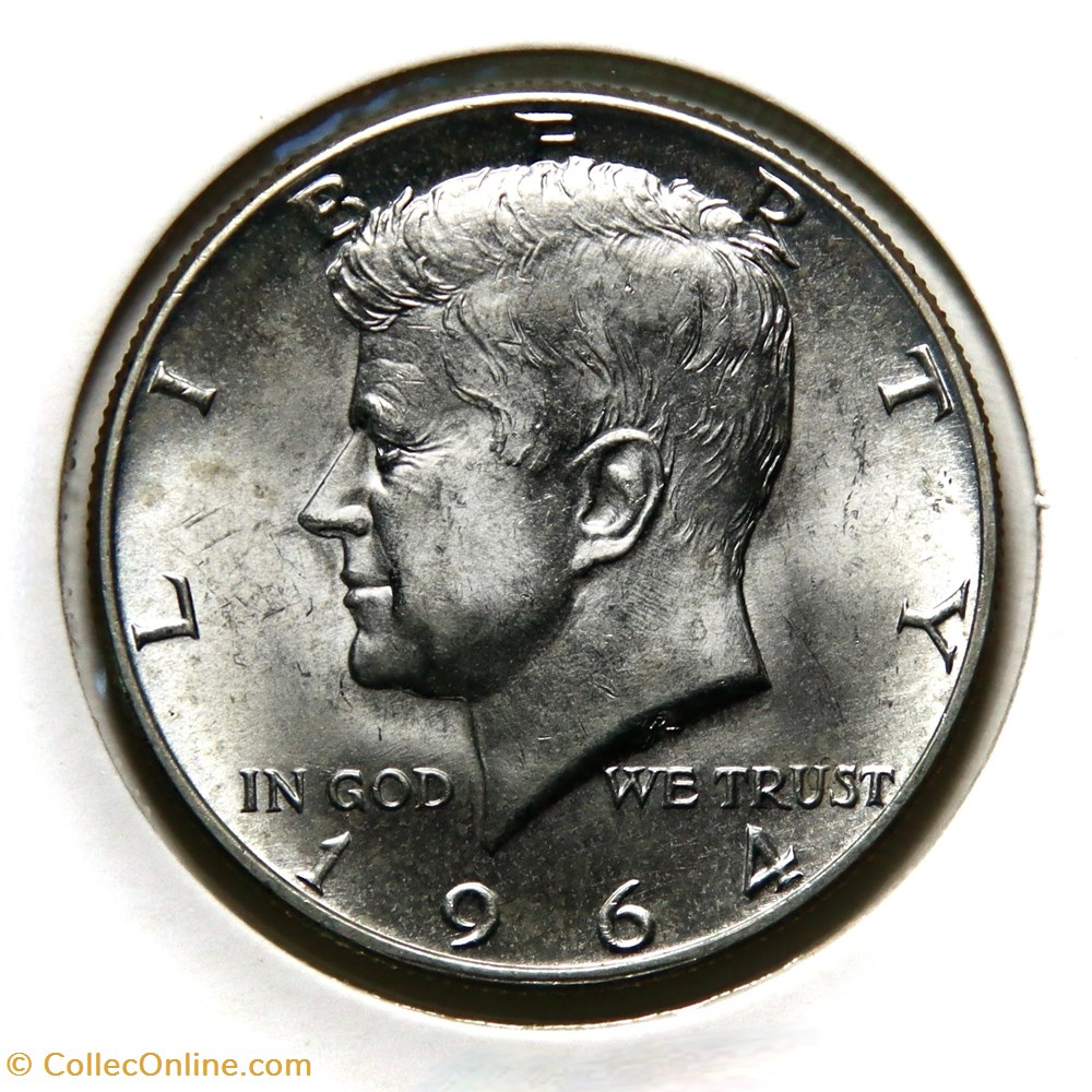½ Dollar - Kennedy, 1964 D monnaies monde etats unis dollar kennedy 1964 d