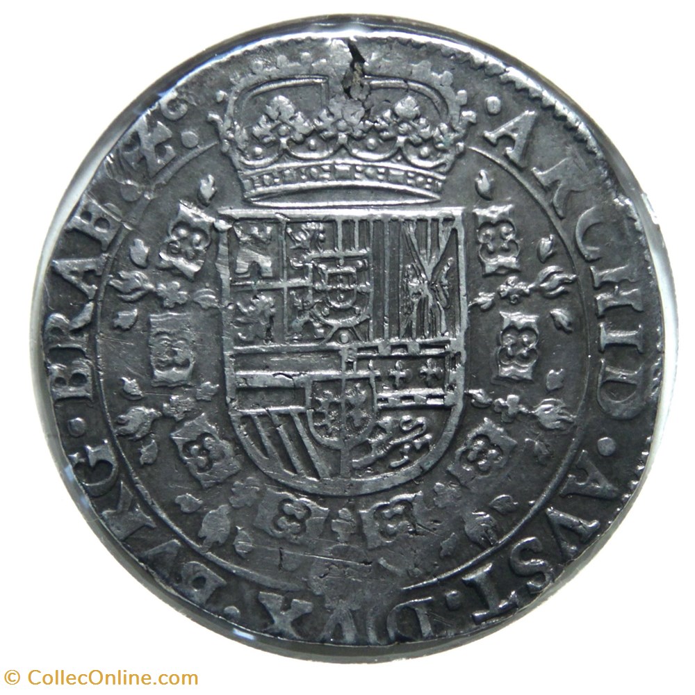 monnaies europe medievale pays bas espagnols philippe iv patagon 1636 anvers