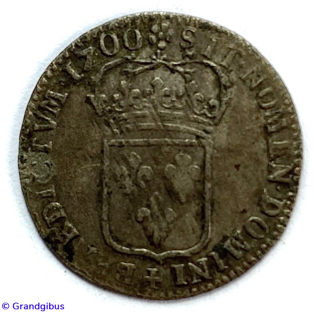 monnaies europe medievale france royales quinzain ou sol de 15 deniers aux huit l 1700l