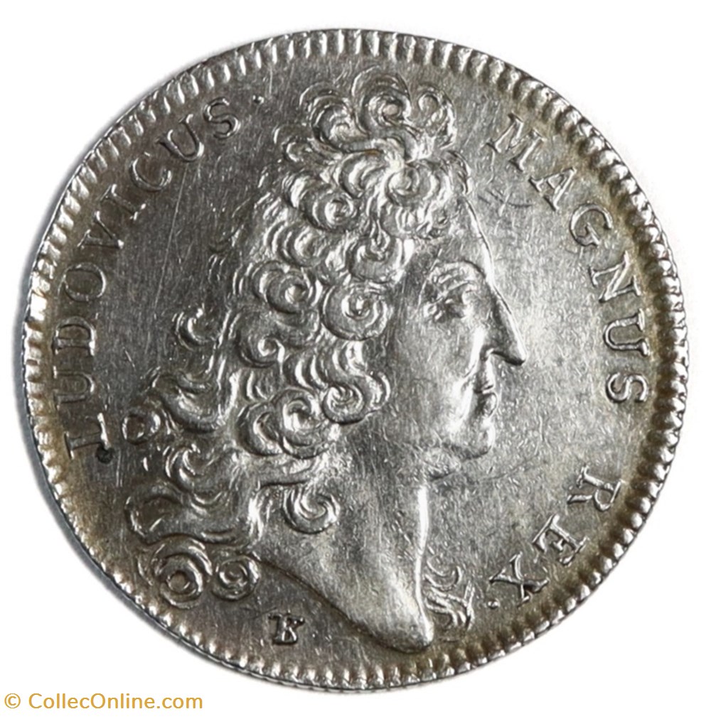 monnaies paranumismatique jetons poids louis xiv ordinaire des guerres 1714 argent