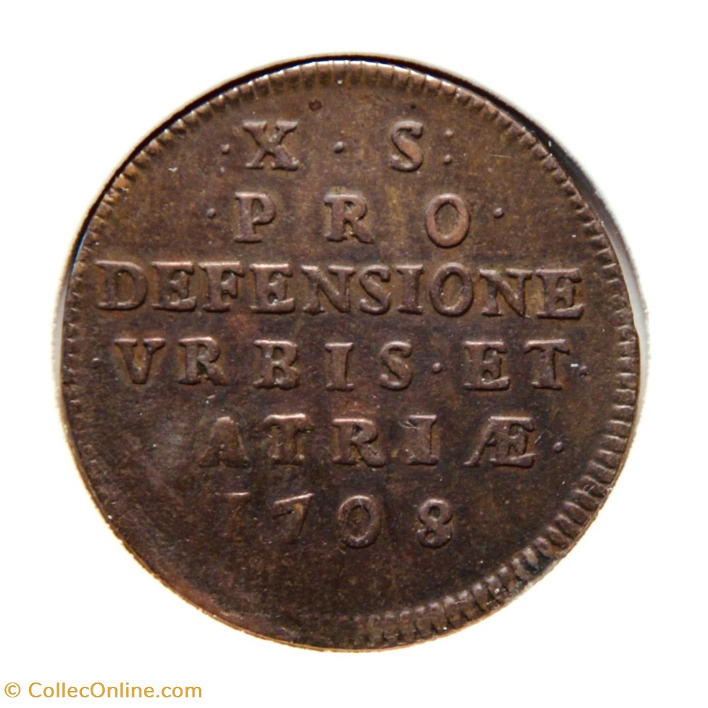 monnaies europe medievale a france royales x sols 1708 siege de lille