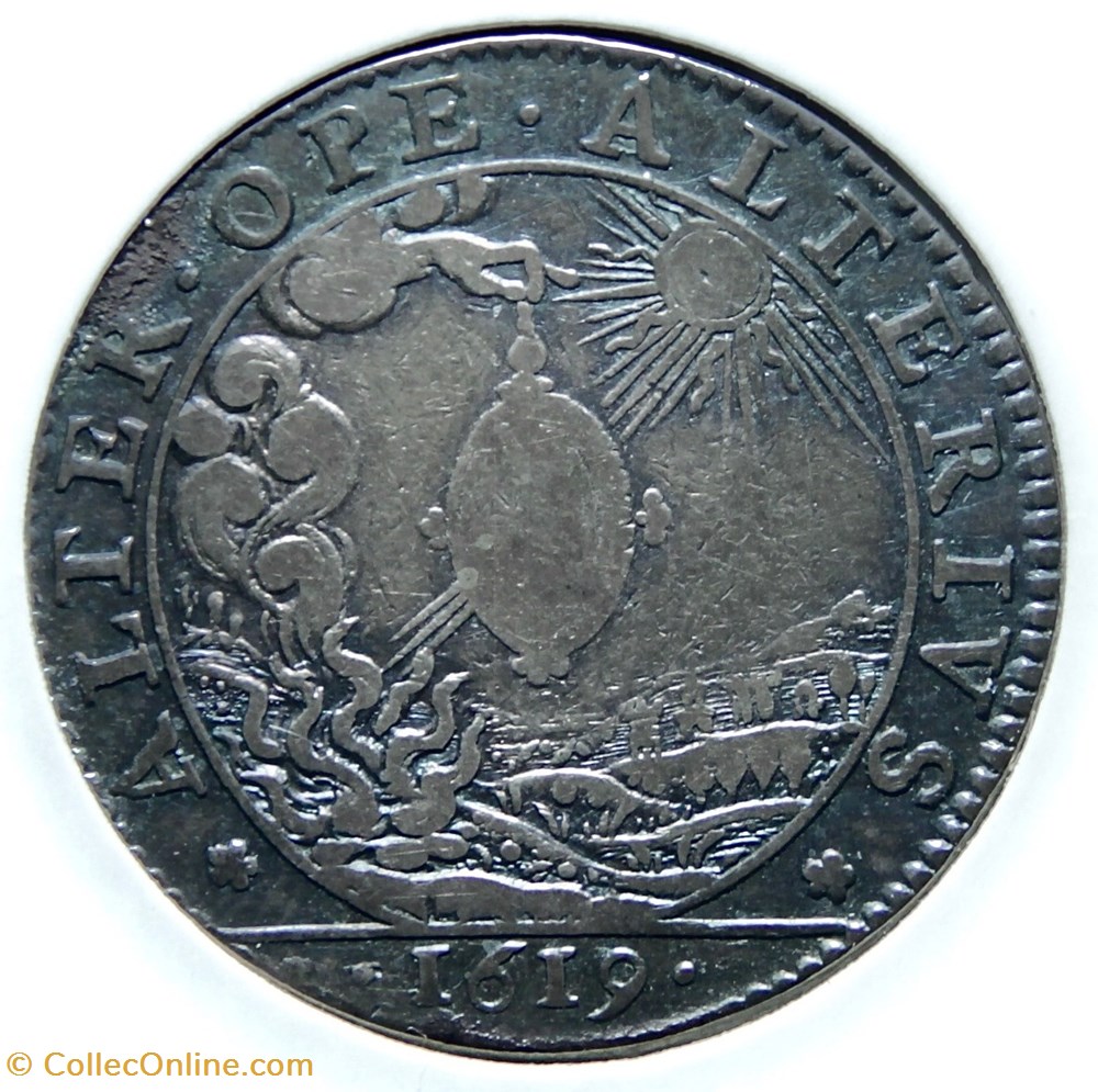États de Bourgogne. 1619, Argent. Réconciliation de la Régente avec la Cours monnaies paranumismatique jetons poids etats de bourgogne 1619 argent reconciliation de la regente avec la cours