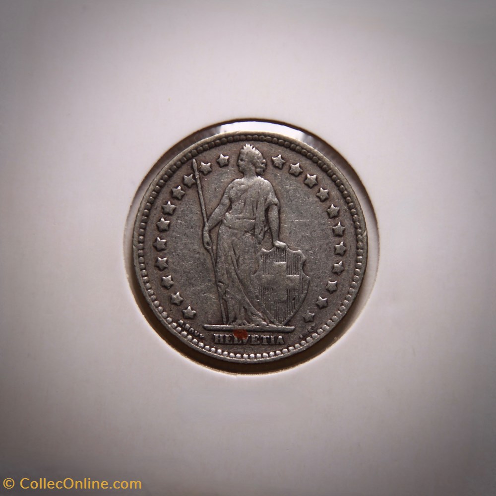 1 Franc 1920 B Helvetia debout monnaies monde suisse 1 franc 1920 b helvetia debout