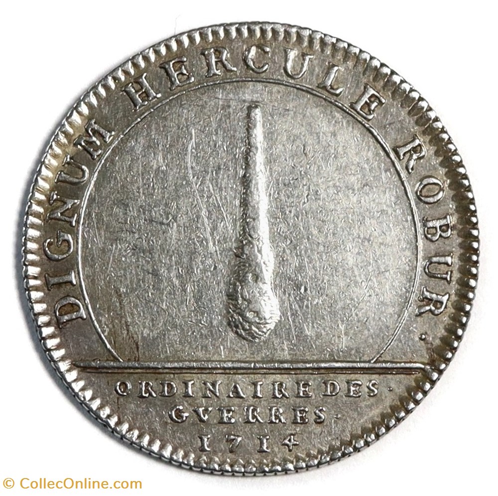 monnaies paranumismatique jetons poids louis xiv ordinaire des guerres 1714 argent