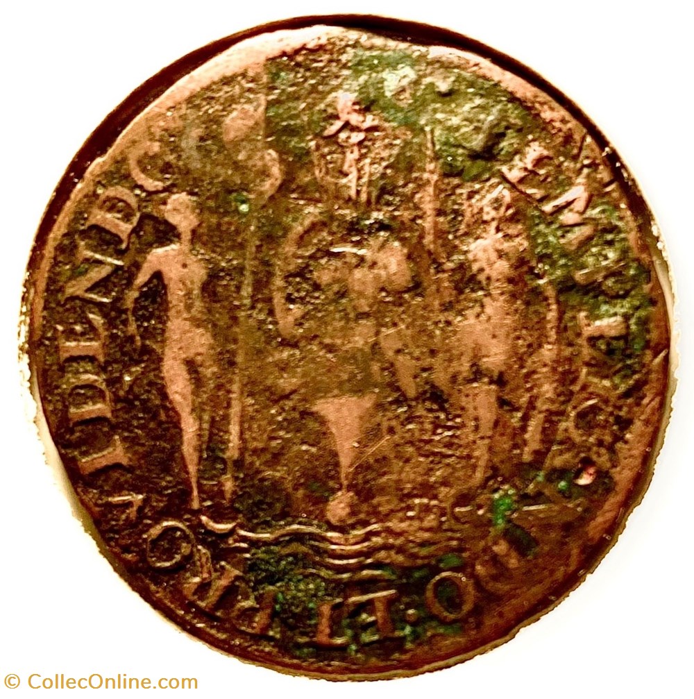 Provinces-Unies. 1582, Cuivre. Renaissance de la Belgique monnaies paranumismatique jetons poids provinces unies 1582 cuivre renaissance de la belgique