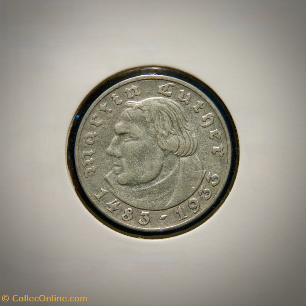 2 Reichsmark 1933 A monnaies monde allemagne 2 reichsmark 1933 a