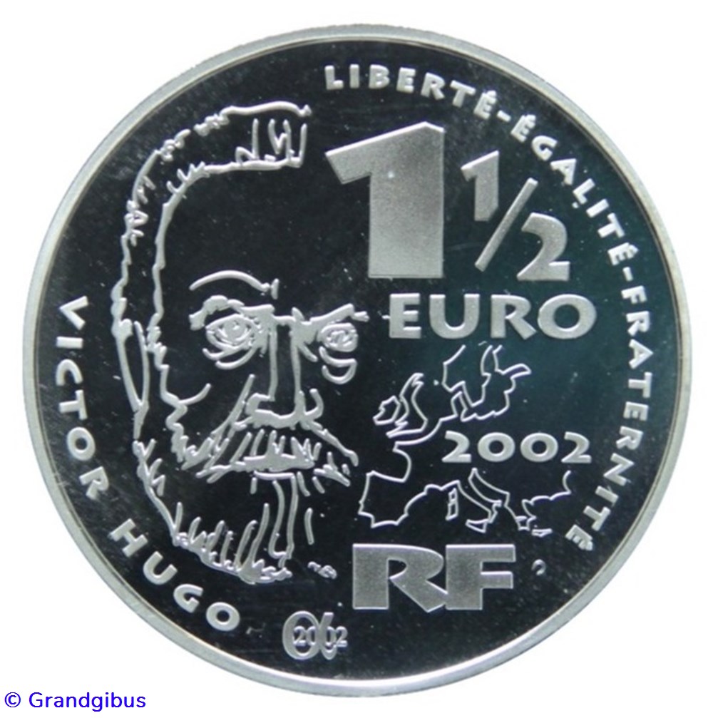 1 € 1/2 Argent 2002 Gavroche monnaies euros france 1 1 2 argent 2002 gavroche
