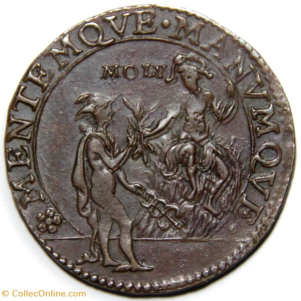 Dix Sept Provinces. 1607, Cuivre. Méfiance au sujet de la trêve monnaies paranumismatique jetons poids dix sept provinces 1607 cuivre mefiance au sujet de la treve