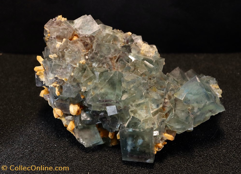 Fluorine (Chine) 3 mineraux meteorites fluorine chine