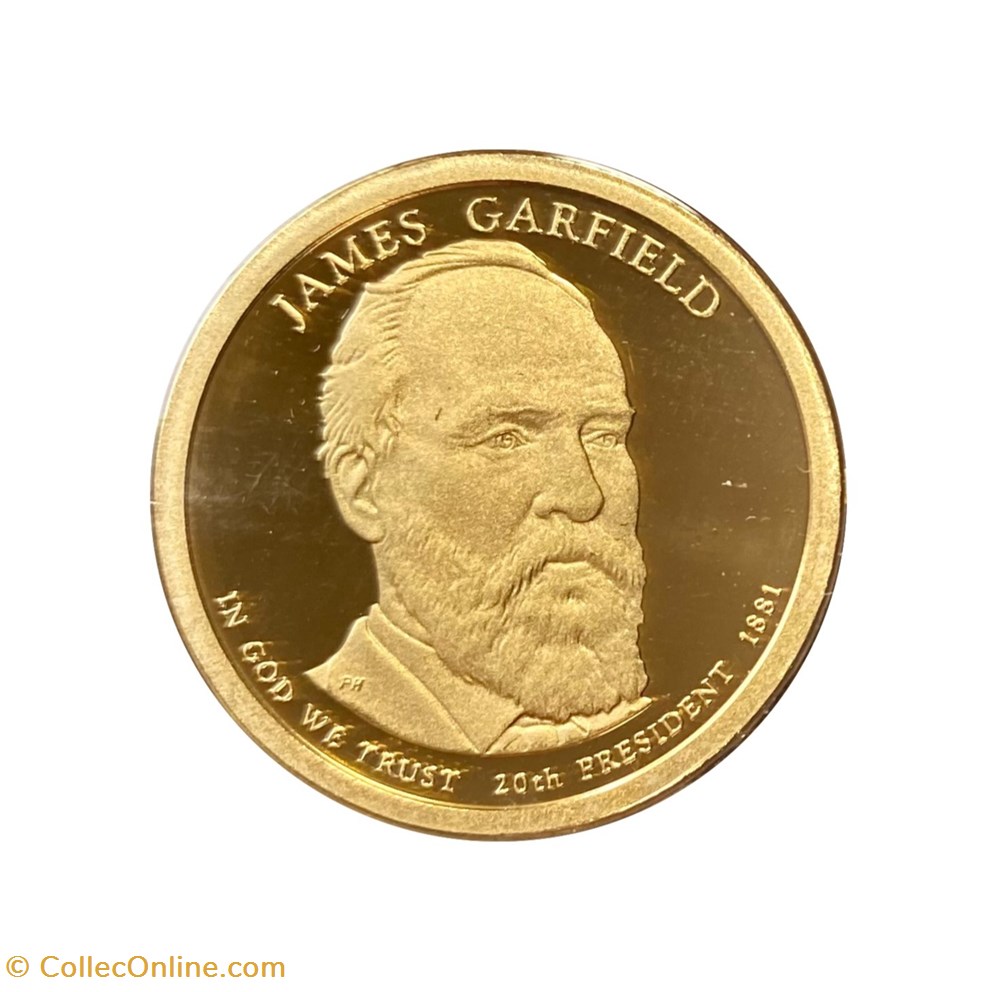 1 Dollar Garfield 2011 San Francisco. monnaies monde etats unis 1 dollar garfield 2011 san francisco