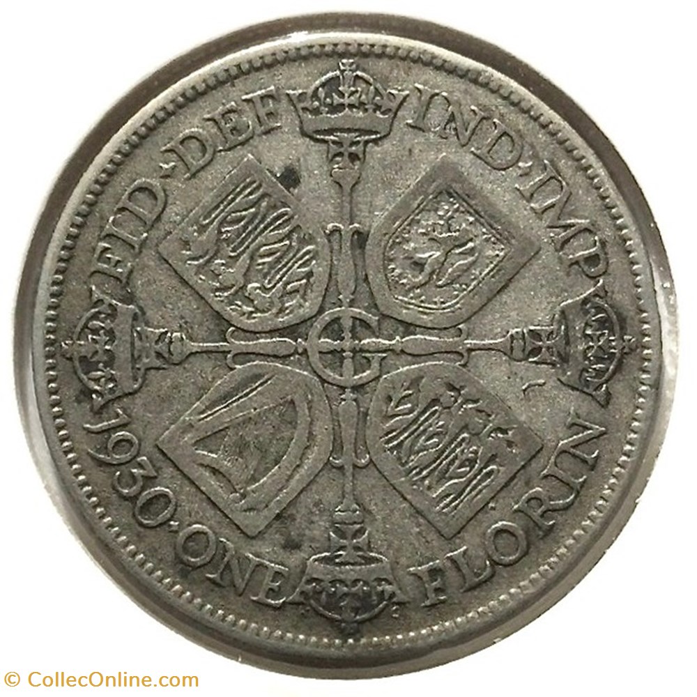 George V - 1 Florin 1930. monnaies monde royaume uni george v 1 florin 1930