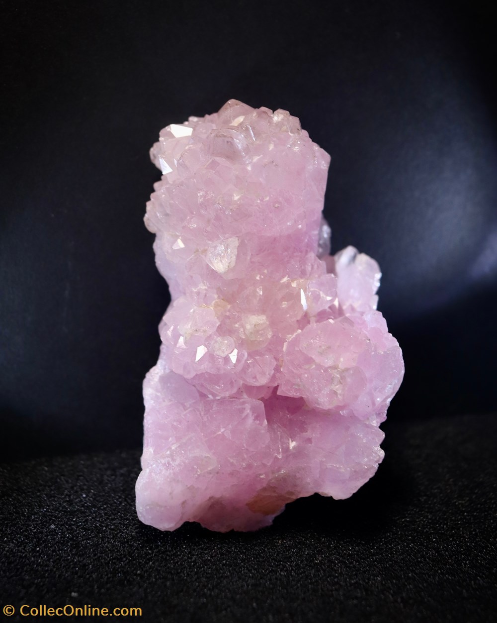 Quartz rose cristallisé(Brésil) 3 mineraux meteorites quartz rose cristallise bresil