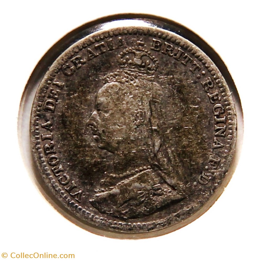 Victoria - 3 Pence 1892. monnaies monde royaume uni victoria 3 pence 1892