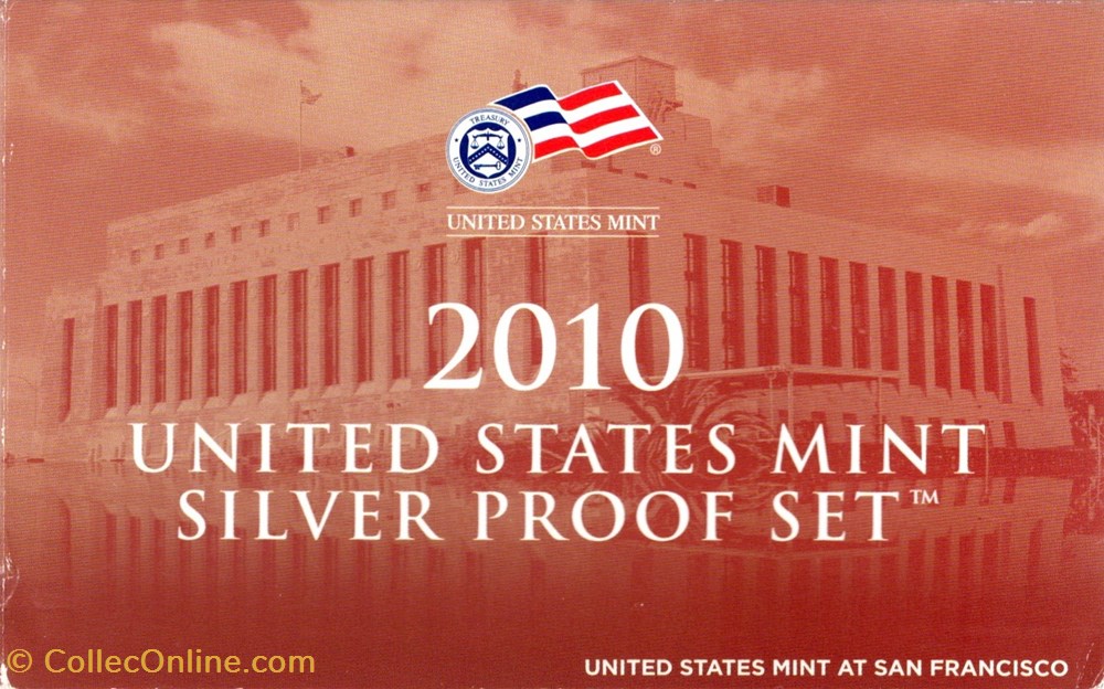 Série 2010 S - US Mint Silver Proof Set 3 monnaies monde etats unis serie 2010 s us mint silver proof set