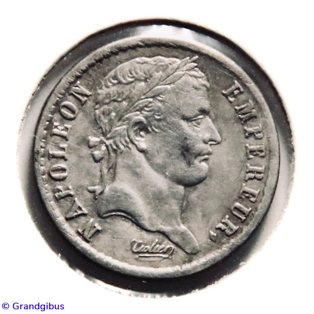 Demi Franc. Napoléon Empereur, revers République Française - 1808 𝐖 monnaies monde france demi franc napoleon empereur revers republique francaise 1808