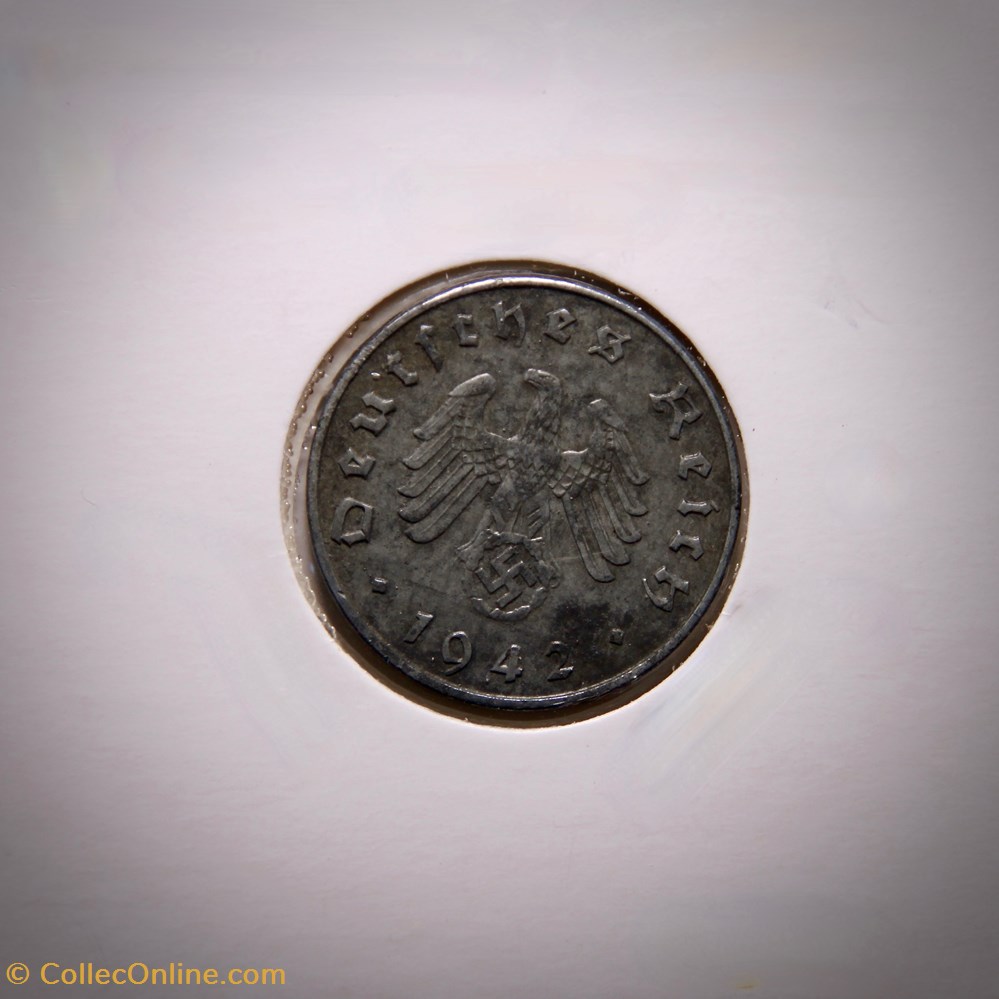 10 Reichspfennig 1942 A monnaies monde allemagne 10 reichspfennig 1942 a