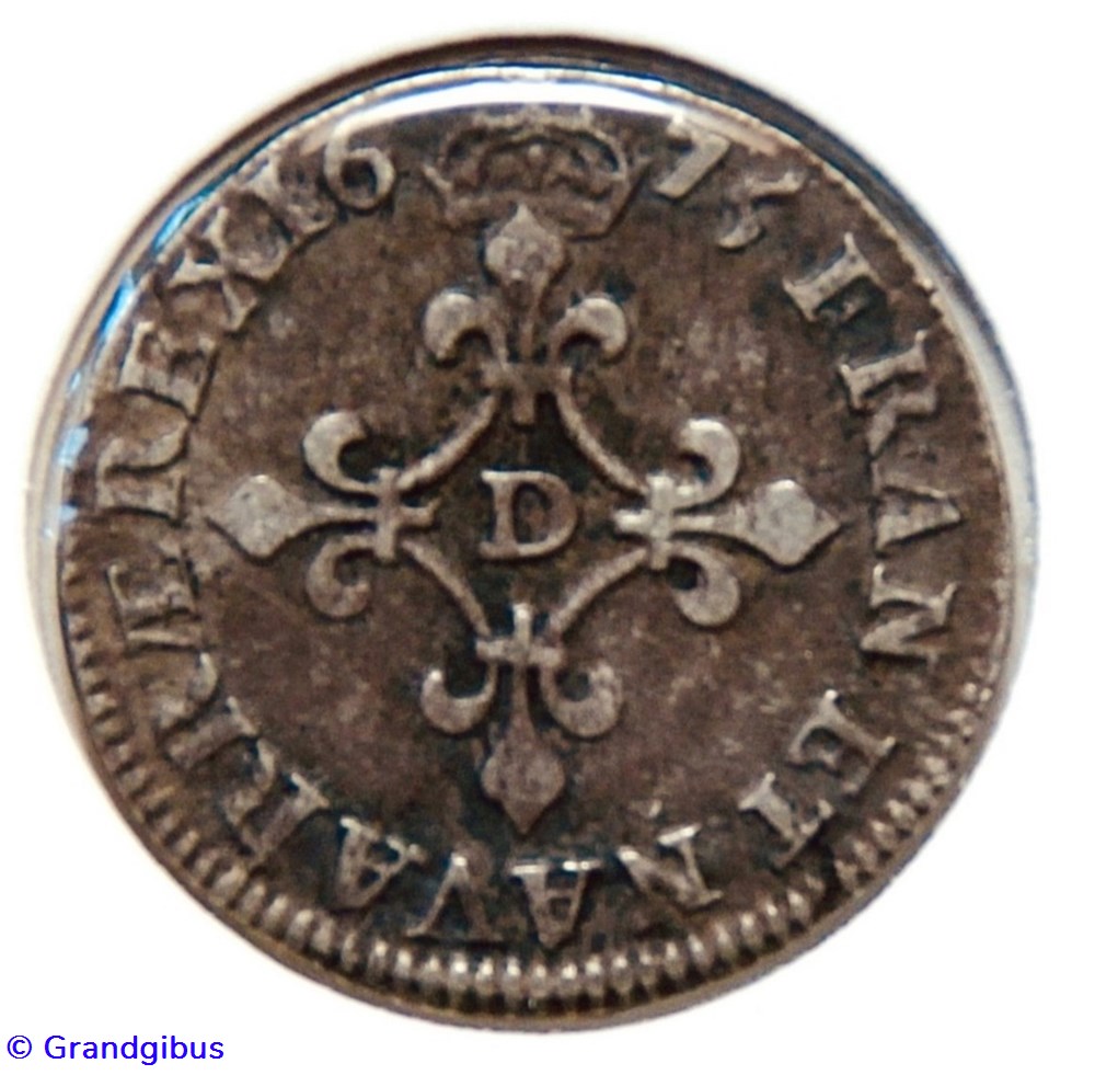 4 Sols "des traitants" 1675D monnaies europe medievale france royales 4 sols des traitants 1675d