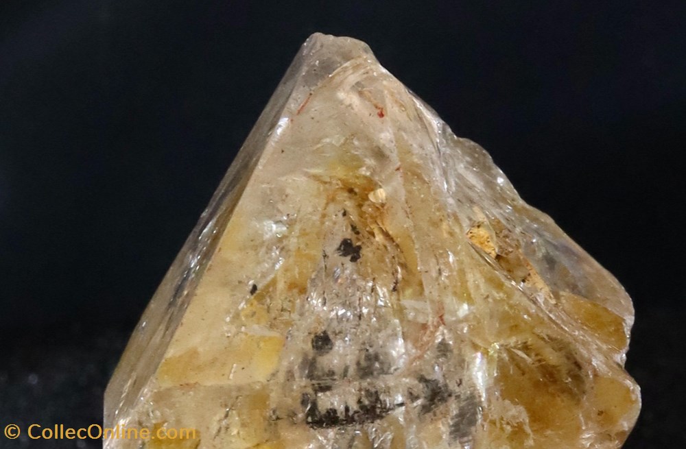 Quartz biterminé à libelle exceptionnelles (Oignies, Pas de Calais) 4 mineraux meteorites quartz bitermine a libelle exceptionnelles oignies pas de calais