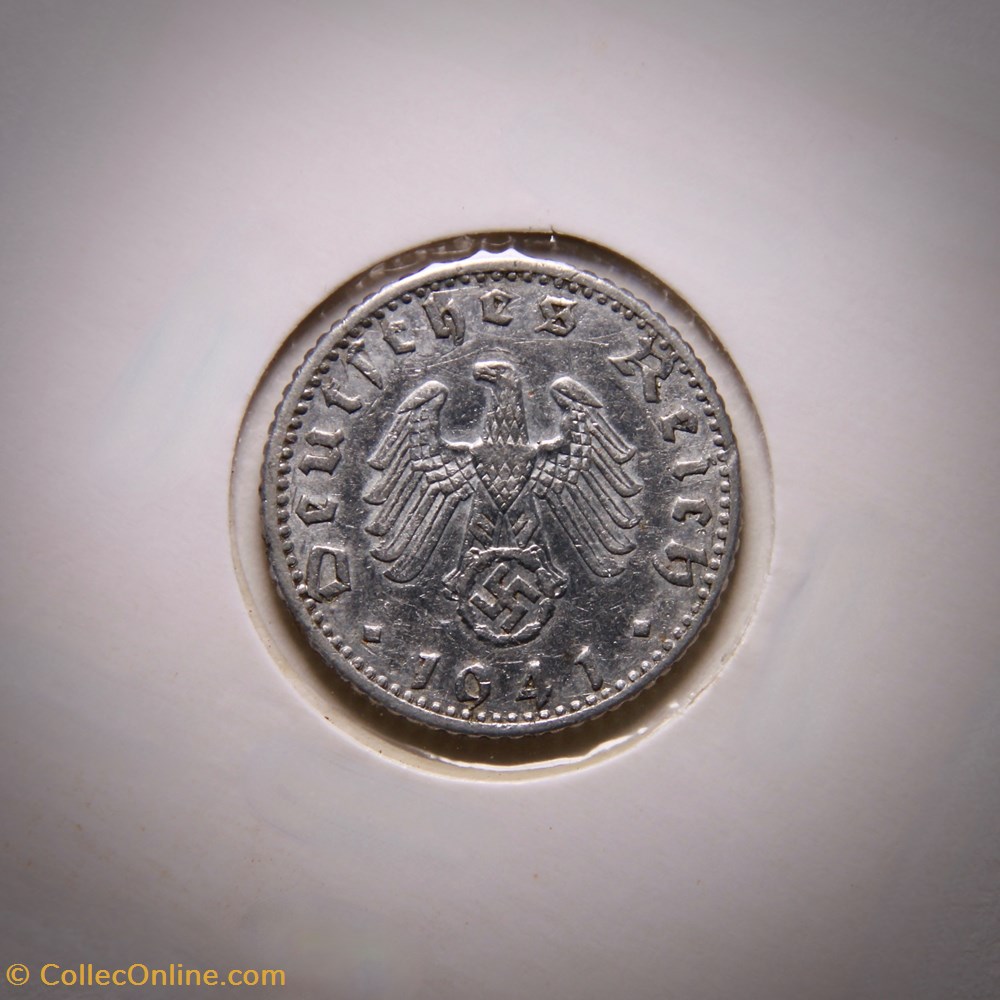 50 Reichspfennig 1941 A monnaies monde allemagne 50 reichspfennig 1941 a