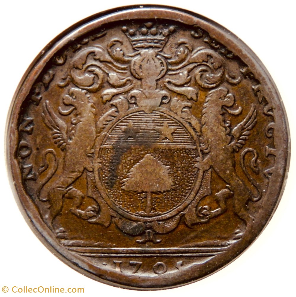 Maire de Dijon, Jules Clopin. 1705, Cuivre. monnaies paranumismatique jetons poids maire de dijon jules clopin 1705 cuivre