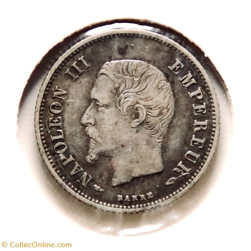 20 Centimes - 1853 𝐀 Napoléon III tête nue monnaies monde france 20 centimes 1853 napoleon iii tete nue