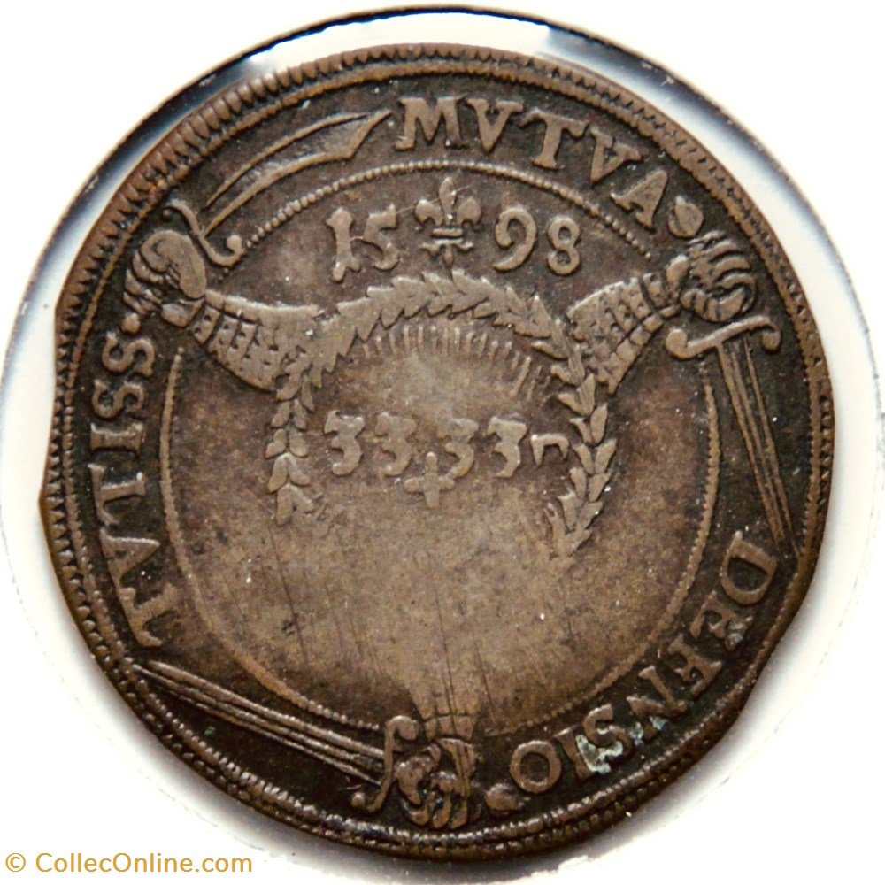 Philippe II, Duché de Brabant. 1598, Cuivre. monnaies paranumismatique jetons poids philippe ii duche de brabant 1598 cuivre