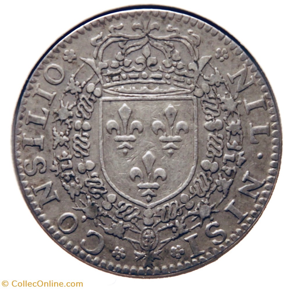 Louis XIII, Réunion France & Navarre. 1620 Argent. monnaies paranumismatique jetons poids louis xiii reunion france navarre 1620 argent
