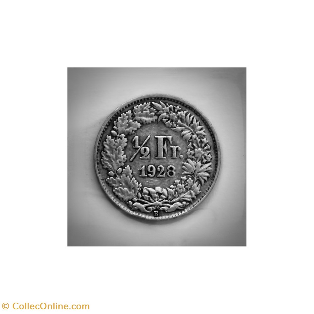1/2 Franc 1928 B monnaies monde suisse 1 2 franc 1928 b