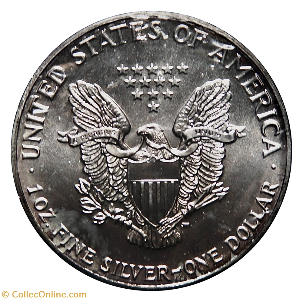 monnaies monde etats unis 1 dollar silver eagle 1991 san francisco ou west point