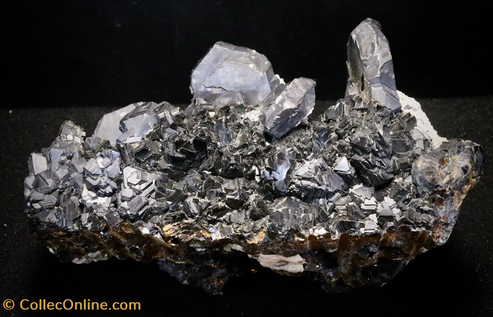 Galène lenticulaire (Dalnegorsk, Russie) mineraux meteorites galene lenticulaire dalnegorsk russie