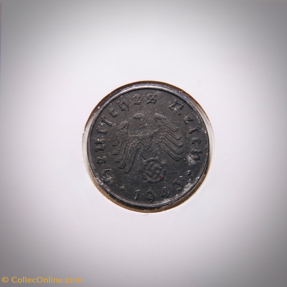 10 Reichspfennig 1943 E monnaies monde allemagne 10 reichspfennig 1943 e