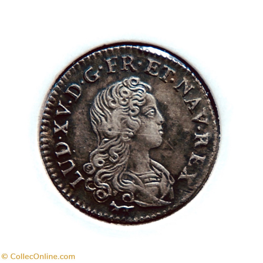 Louis XV 1720A Livre d'argent fin monnaies europe medievale france royales louis xv 1720a livre argent fin
