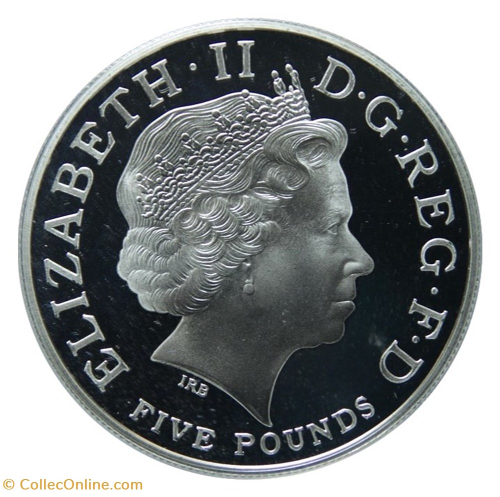 Elizabeth II - 5£ 2004 Entente Cordiale. monnaies monde royaume uni elizabeth ii 5 2004 entente cordiale