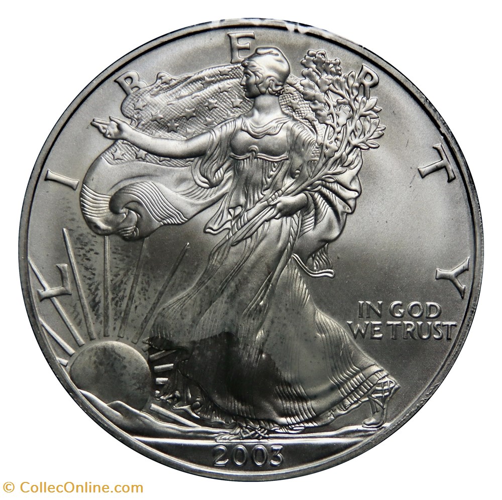 1 Dollar - Silver Eagle, 2003 (West Point) monnaies monde etats unis 1 dollar silver eagle 2003 west point