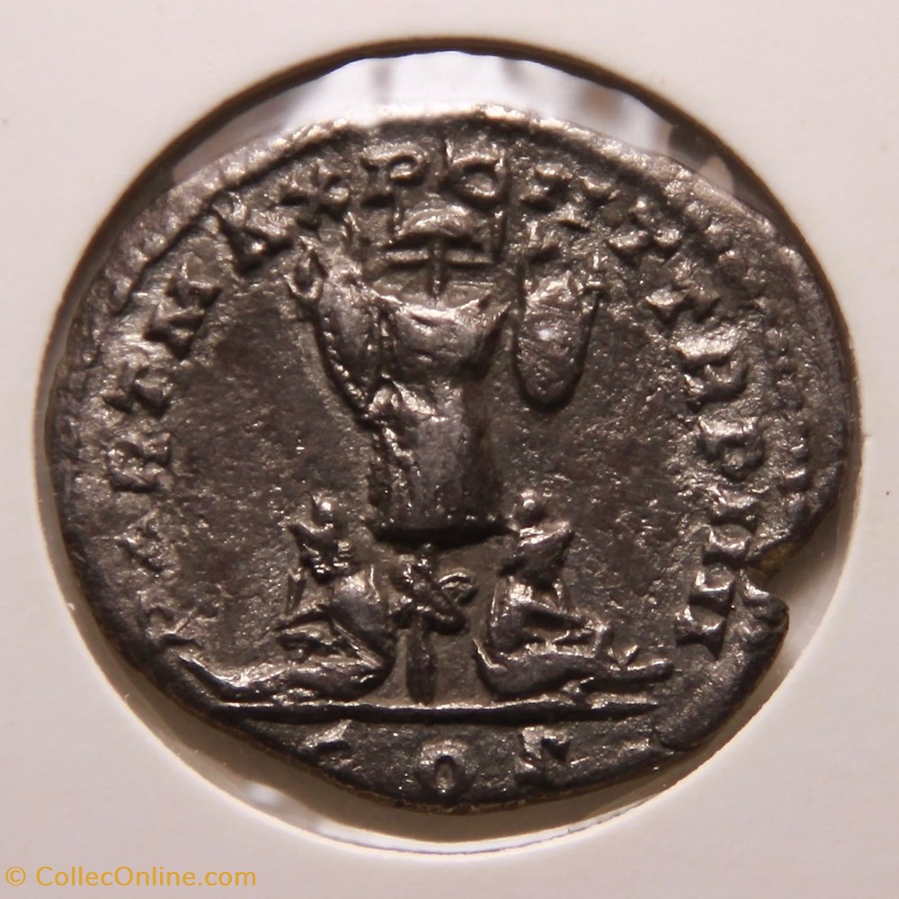 Denier - Caracalla (201) monnaies antiques romaines imperiales et republicaines denier caracalla 201