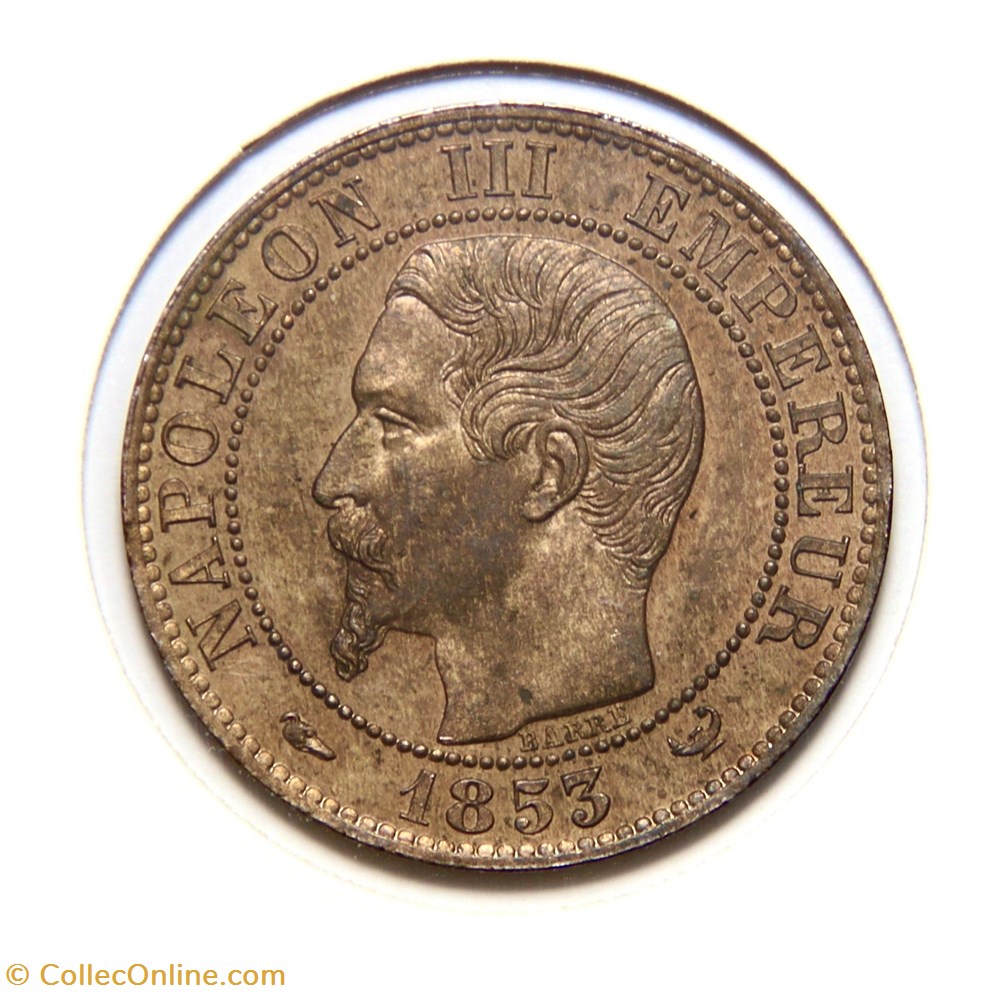 Module de Cinq Centimes - Visite de Napoléon III à la bourse de Lille, 1853 monnaies paranumismatique jetons poids module de cinq centimes visite de napoleon iii a la bourse de lille 1853