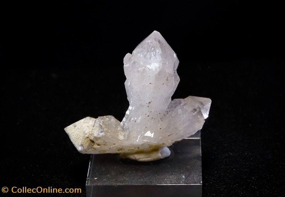 Améthyste "cactus" maclée (Russie) 3 mineraux meteorites quartz amethyste cactus maclee russie