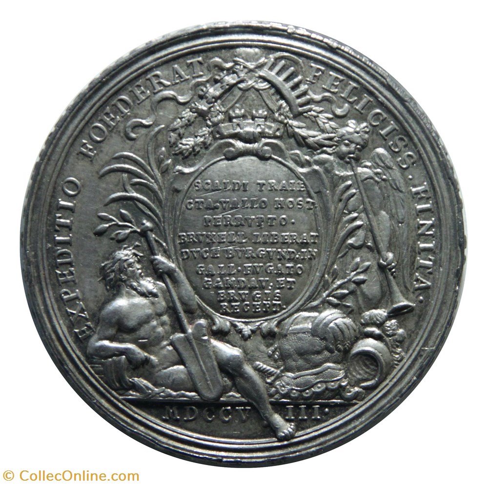 Siège de Lille - Médaille de la reddition, 1708 monnaies paranumismatique jetons poids siege de lille medaille de la reddition 1708