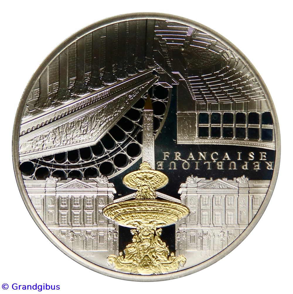 10 € Argent 2017 Assemblée Nationale et Place de la Concorde 2 monnaies euros france 10 argent 2017 assemblee nationale et place de la concorde