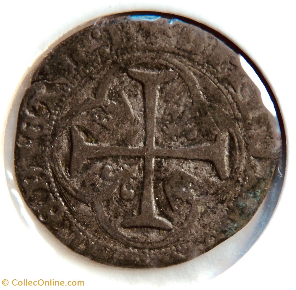 Charles VII Blanc à la couronne Bourges monnaies europe medievale france royales charles vii blanc a la couronne bourges