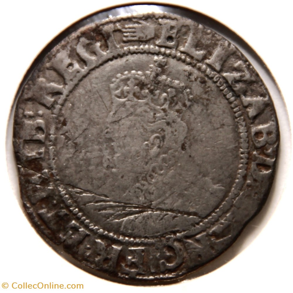 Elizabeth I - 1 Shilling (circa 1590-92). monnaies europe medievale royaume d angleterre elizabeth i 1 shilling circa 1590 92