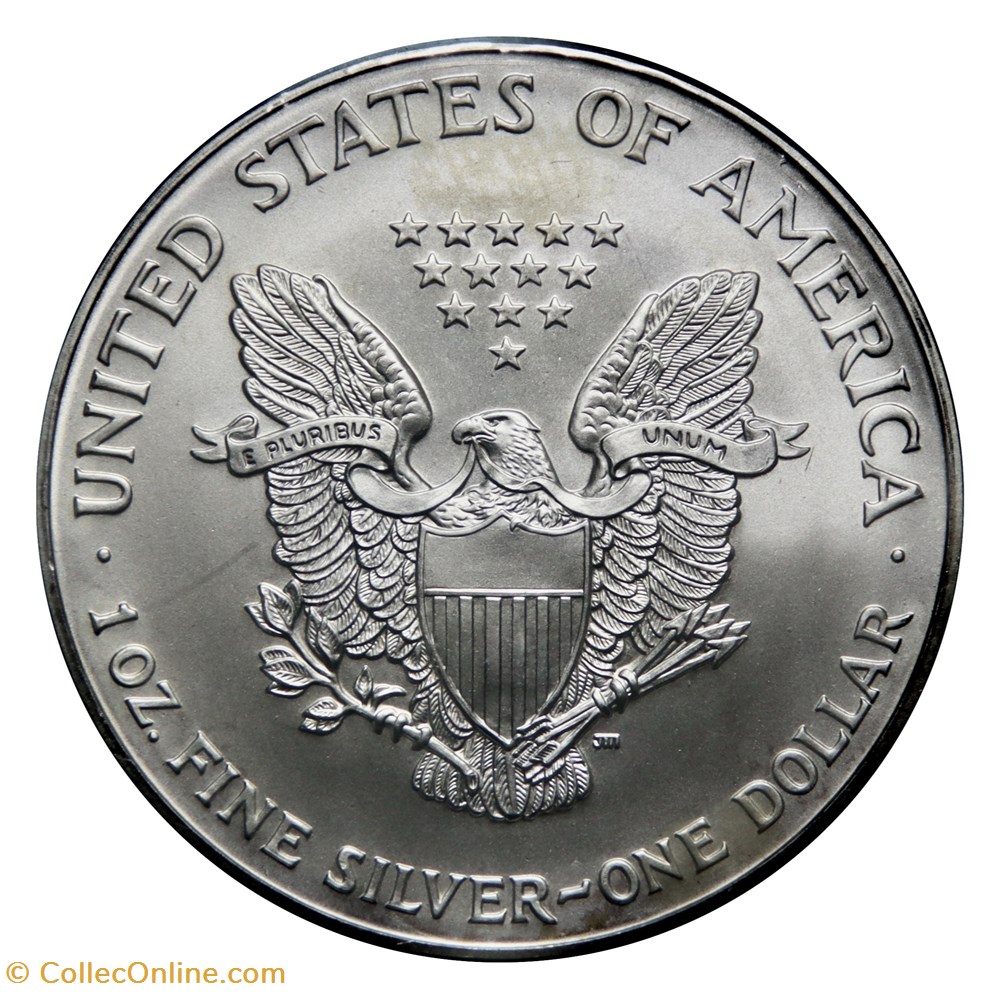 1 Dollar - Silver Eagle, 2002 (West Point) monnaies monde etats unis 1 dollar silver eagle 2002 west point
