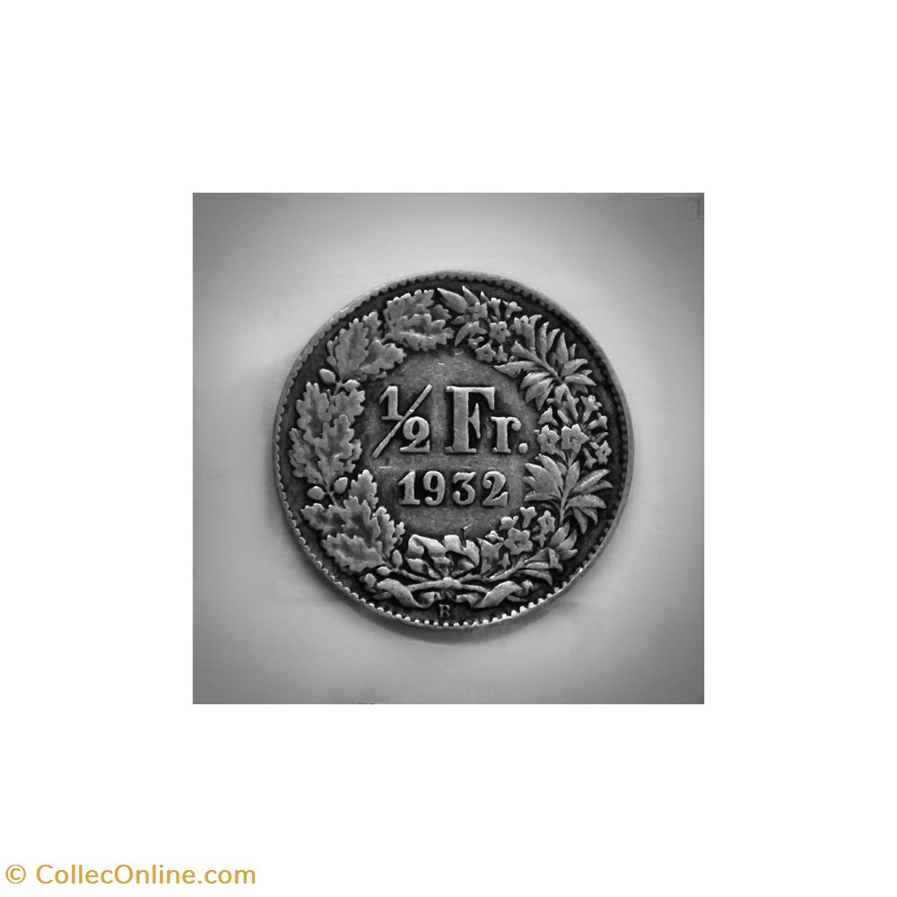 1/2 Franc 1932 B monnaies monde suisse 1 2 franc 1932 b