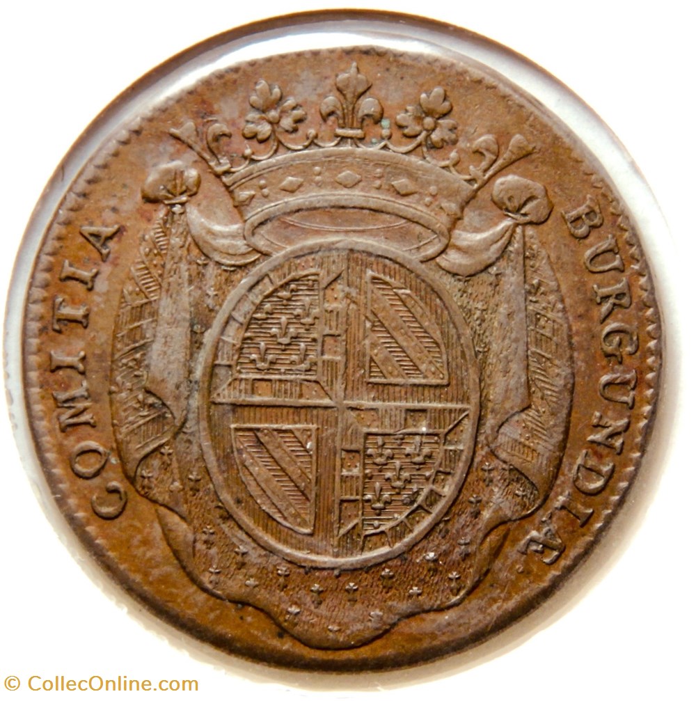 monnaies paranumismatique jetons poids etats de bourgogne la majorite du roi 1725 cuivre